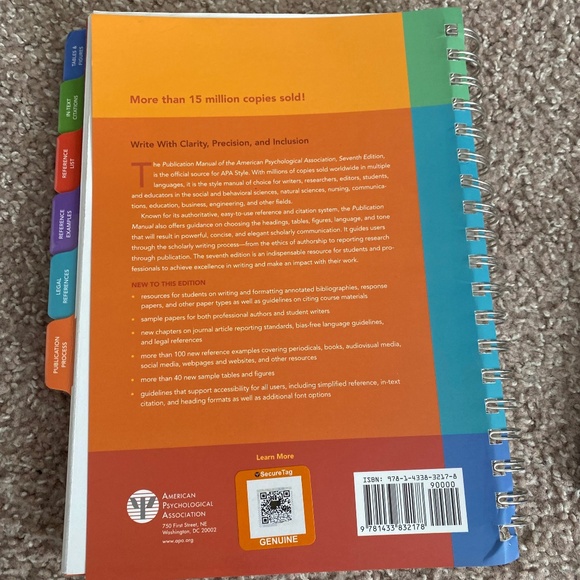 💰TEXTBOOK SALE! 📚Official APA Publication Manual & Academic Writing Textbook📚 - Picture 2 of 6